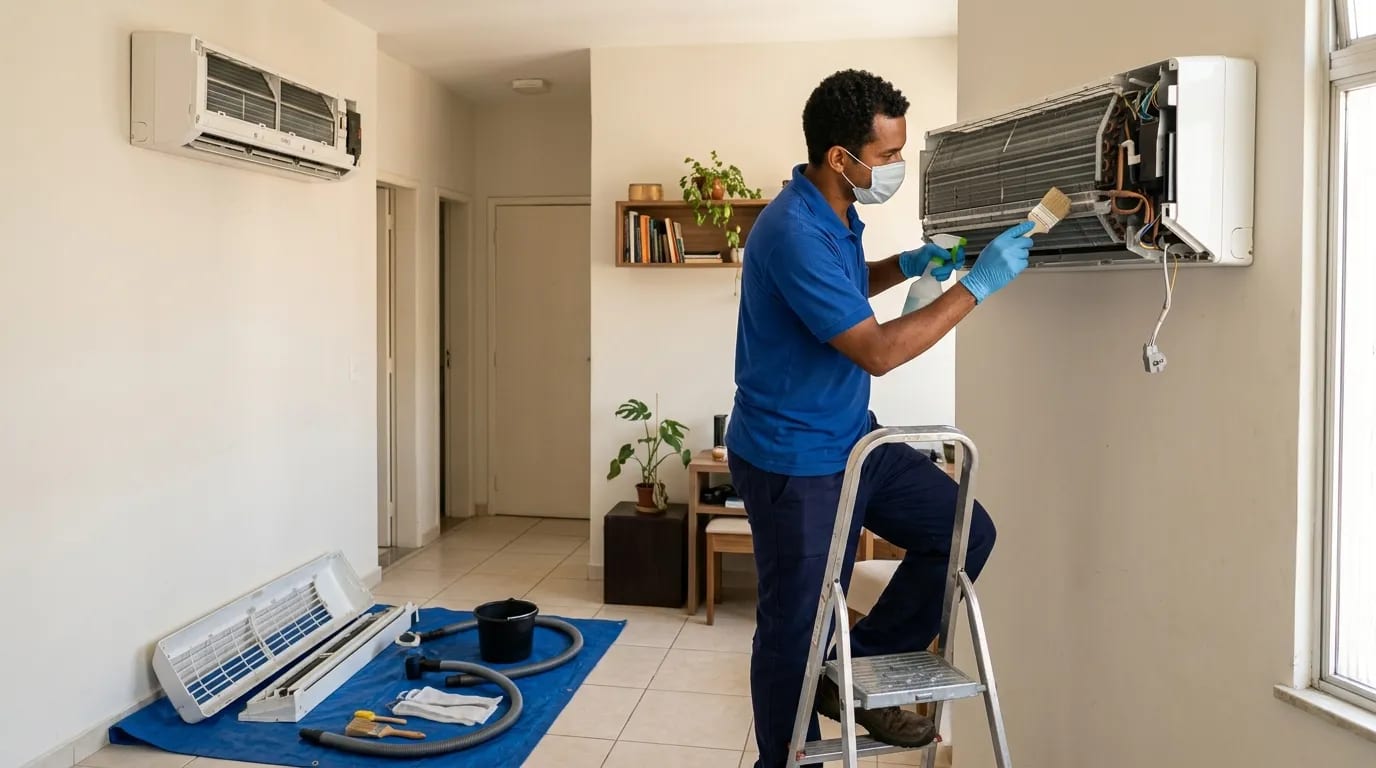 Limpeza da evaporadora em Anápolis‑GO