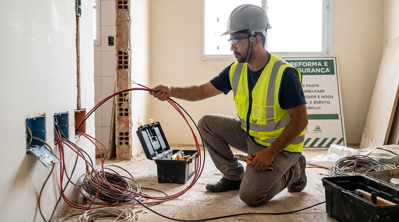 Substituição de fios antigos em Anápolis‑GO